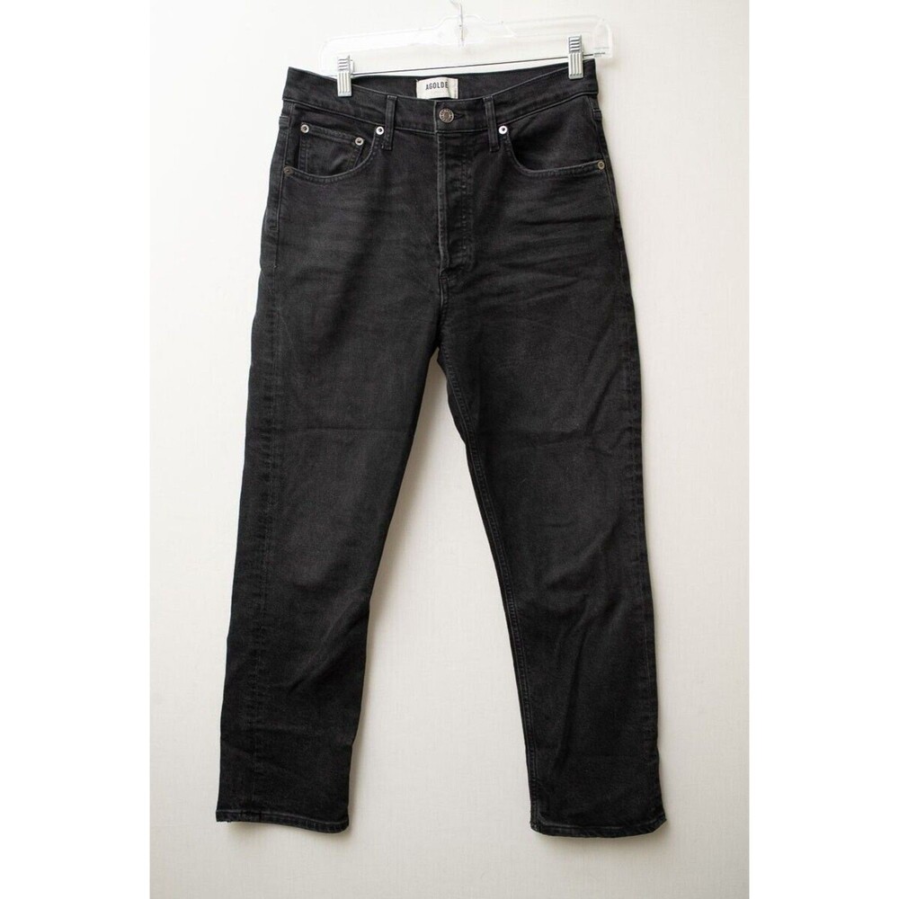 Agolde Jeans Black Riley size 28/26 dark wash jeans‎ crop